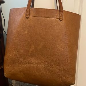 Madewell transport tote bags English saddle